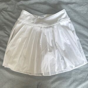 Abercrombie Kids White Pleated Skort